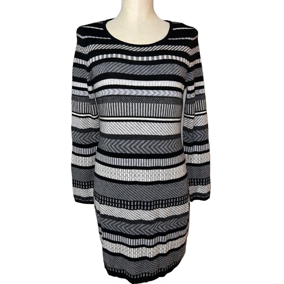 Krimson Klover Dresses & Skirts - Krimson Klover Women's Sweater Dress size L Long Sleeve Striped Wool Blend